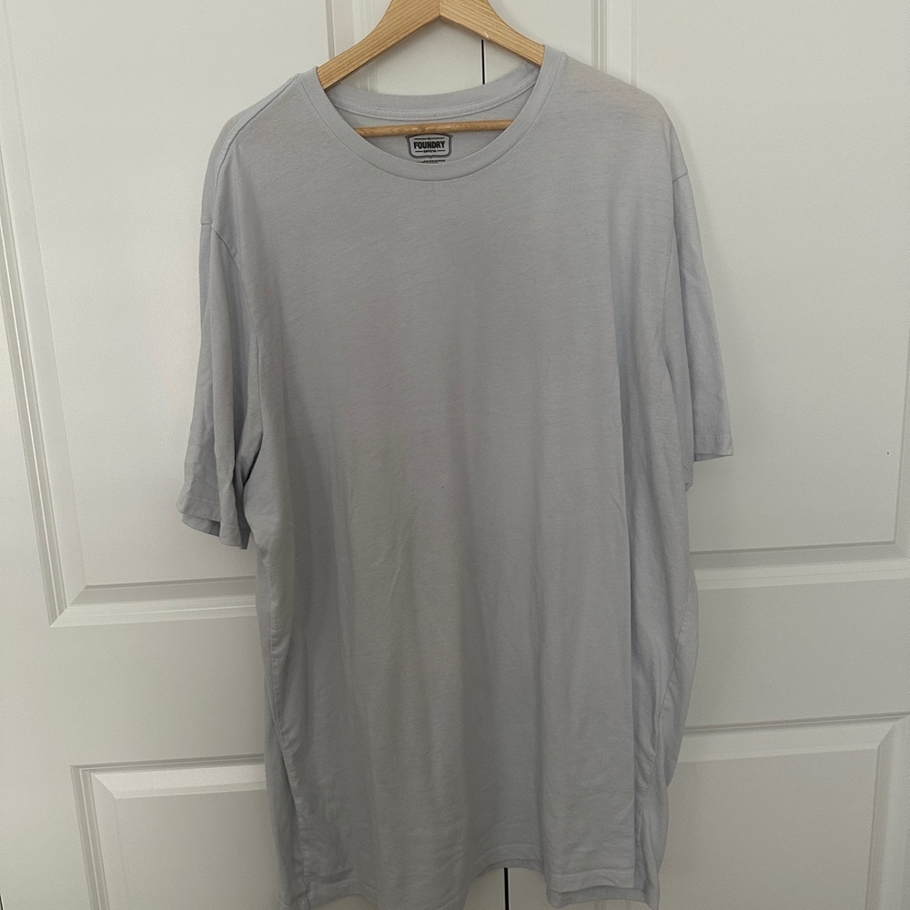 Foundry Men's White T-Shirt - 3XLT